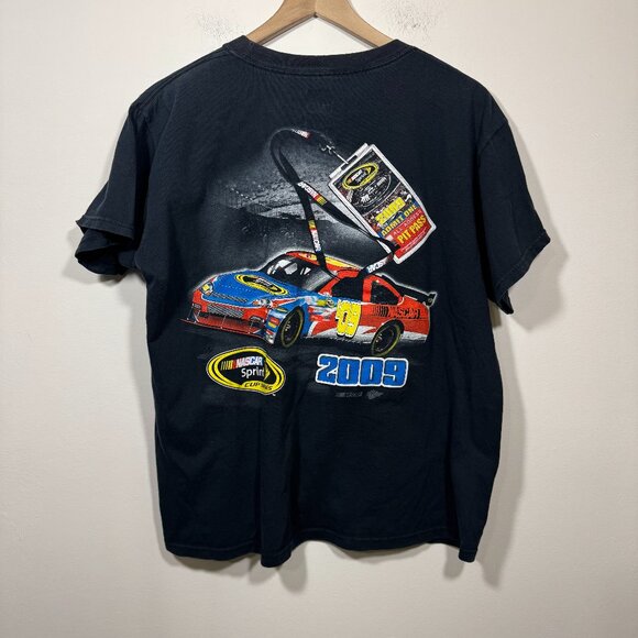 Vtg Nascar Sprint Tour 2009 Cup Series Mens Size L T-Shirt Y2K Vinatgetee Racing - Picture 1 of 4